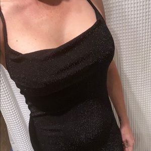 Vintage Ralph Lauren Gown, Black Shimmer